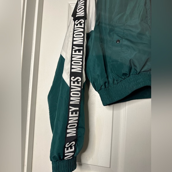 Riley & Jame “Money Maker” Lightweight Rain Bomber Jacket, size Large - Picture 3 of 13